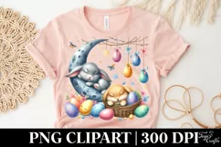 Easter Bunny Clipart |T-shirt, Mug PNG Product Image 4