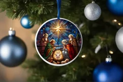 Christmas Round Ornament Sublimation Product Image 4