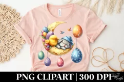 Easter Bunny Clipart |T-shirt, Mug PNG Product Image 5