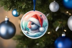 Winter Bunny Portrait Sublimation PNG Product Image 4