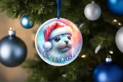 Winter Seal Portrait Sublimation PNG Product Image 4