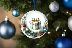 Gift Christmas Ornament Sublimation PNG Product Image 1