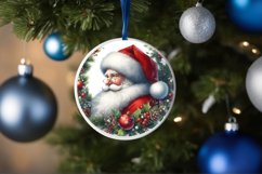 Santa Christmas Ornament Sublimation PNG Product Image 4
