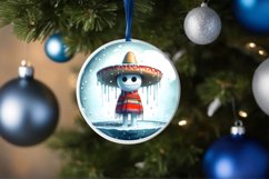 Winter Scene with Mexican Person PNG Product Image 1
