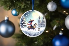 Winter Scene with Mexican Person PNG Product Image 1