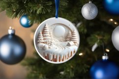 polar bear round ornament PNG Product Image 4
