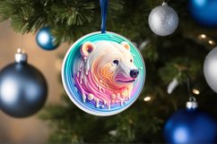 Polar Bear Ornament Sublimation PNG Product Image 4