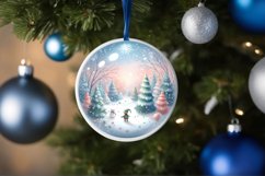 Round Christmas Ornament with Elf PNG Product Image 4