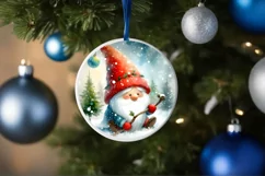 Colorful Christmass Gnome Christmas Ornament Product Image 4
