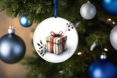 Gift Round Ornament Sublimation PNG Product Image 4