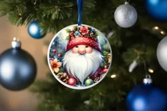 Gnome Christmas Watercolor Image PNG Product Image 4