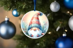 Colorful Gnome Christmas Ornament PNG Product Image 4