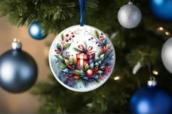 Gift Watercolor Christmas Image Sublimation PNG Product Image 4