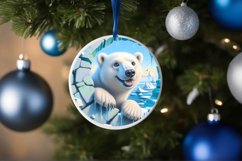Melting Ice Polar Bear Painting Sublimation PNG Product Image 4