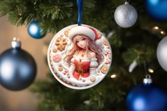 Santa's Girl 3D Type Treatment Sublimation PNG Product Image 4