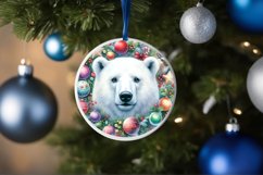 Polar Bear Christmas Image Sublimation PNG Product Image 4