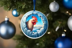 Melting Ice Chicken Painting Sublimation PNG Product Image 4