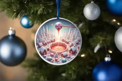 Digital Painting Christmas Candy Scene PNG Product Image 4