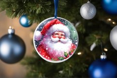 Christmas Santa Round Ornament PNG Product Image 4
