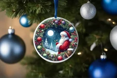 Watercolor Christmas Santa Image PNG Product Image 1