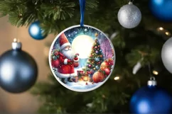 Watercolor Christmas Santa Image PNG Product Image 4