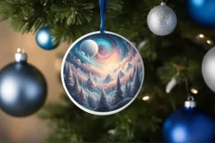 Pastel Christmas Candy Scene Sublimation PNG Product Image 4