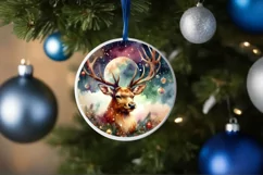 Full Color Christmas Reindeer PNG Product Image 1