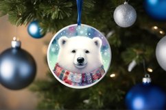 Polar Bear Christmas Ornament PNG Product Image 4