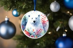 Polar Bear Christmas Ornament PNG Product Image 4