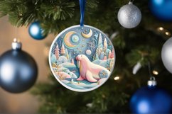 Round Christmas Ornament Sublimation|Clipart Product Image 3