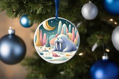 Round Christmas Ornament Sublimation|Clipart Product Image 3