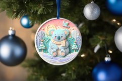 Round Christmas Ornament Sublimation|Clipart Product Image 3