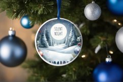 Round Christmas Image with Silent Night Text Product Image 4