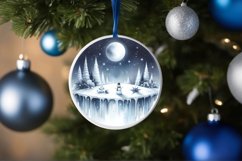 Round Christmas Image with Silent Night Text Product Image 4
