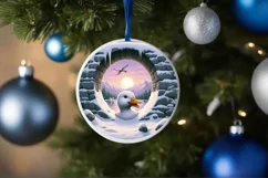 Duck Smiling Snow Wall Sublimation Clipart PNG Product Image 1