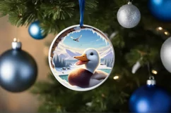 Duck Smiling Snow Wall Sublimation Clipart PNG Product Image 4