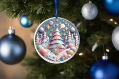 Round Christmas Ornament Sublimation|Clipart Product Image 3