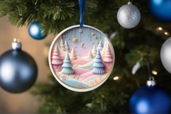 Round Christmas Ornament Sublimation|Clipart Product Image 3