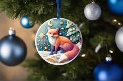 Round Christmas Ornament Sublimation|Clipart Product Image 3