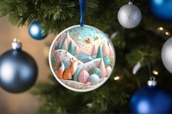 Round Christmas Ornament Sublimation|Clipart Product Image 3