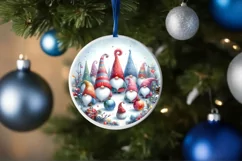 Colorful Pastel Watercolor Christmas Image with Winter Product Image 1