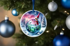 Melting Winter Scene with Elf Sublimation PNG Product Image 4