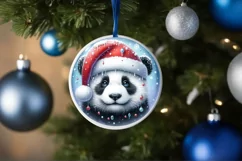 3D Panda Portrait Winter Scene PNG Product Image 4