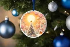 Digital Painting Christmas Candy Scene PNG Product Image 4