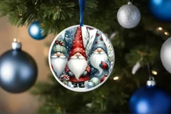 Watercolor Christmas Winter Gnomes Image PNG Product Image 1