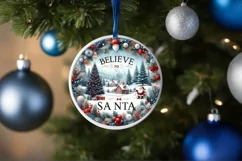 Believe in Santa Winter Scene PNG Product Image 1