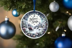 Believe in Santa Winter Scene PNG Product Image 4