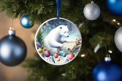 Round Polar Bear Sublimation PNG Product Image 4