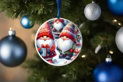 Watercolor Winter Gnomes Image PNG Product Image 4