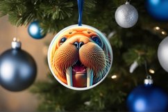 Round Ice Walrus Sublimation PNG Product Image 4